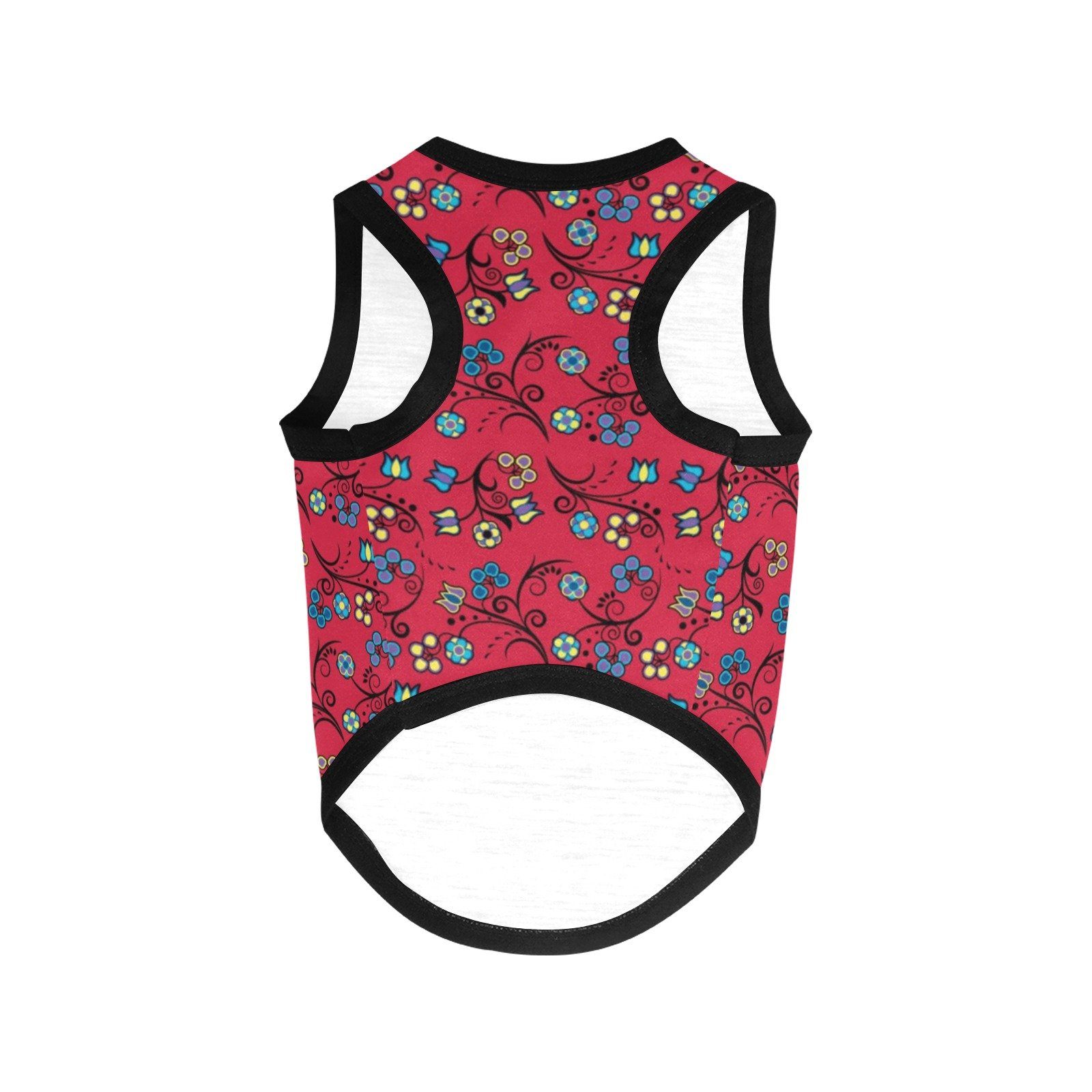 Blue Trio Cardinal All Over Print Pet Tank Top Pet Tank Top e-joyer 