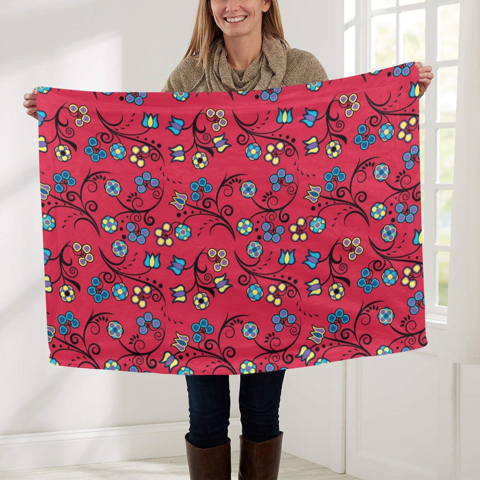 Blue Trio Cardinal Baby Blanket 30"x40" Baby Blanket 30"x40" e-joyer