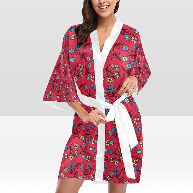 Blue Trio Cardinal Kimono Robe Artsadd