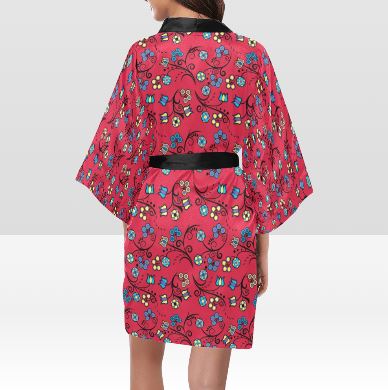 Blue Trio Cardinal Kimono Robe Artsadd