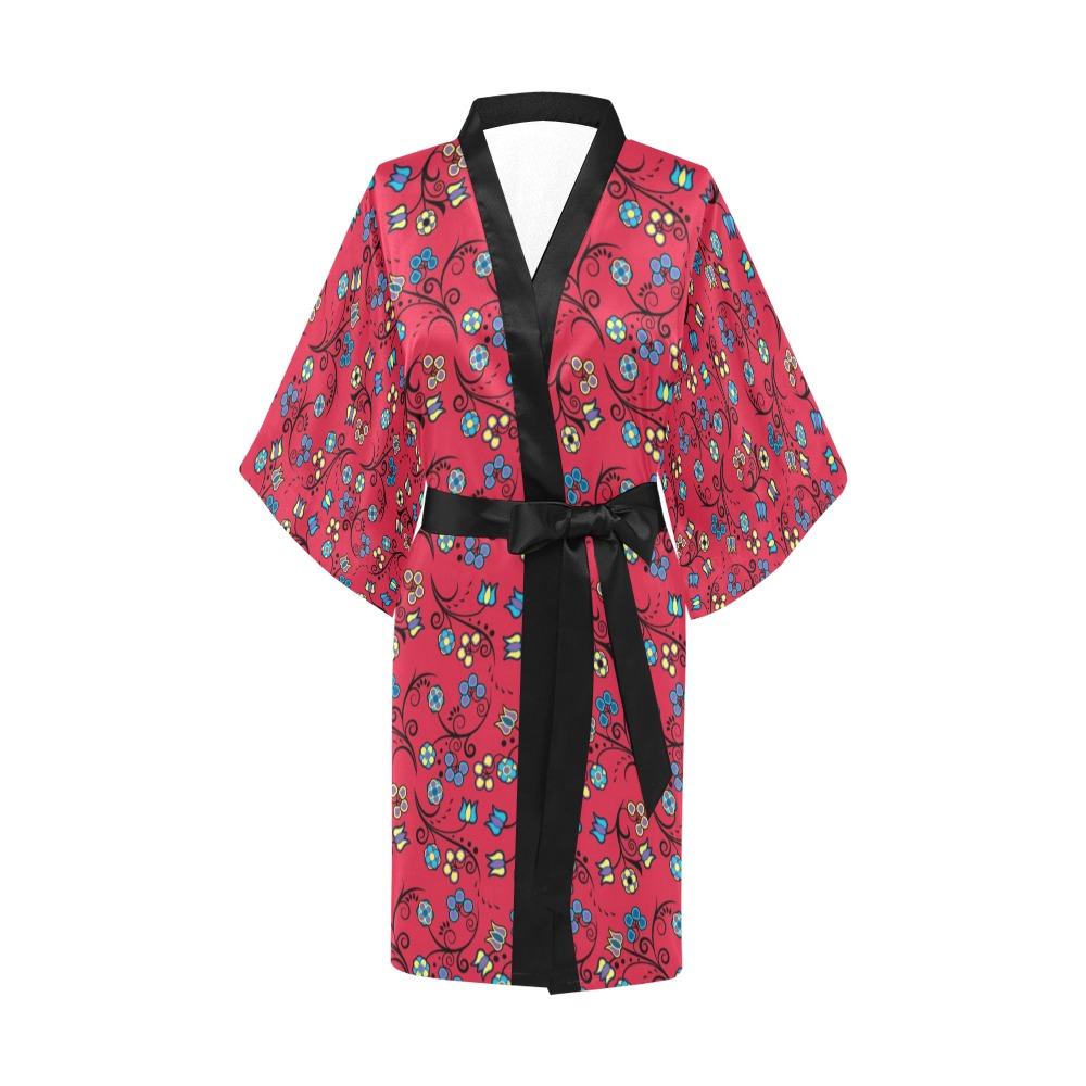 Blue Trio Cardinal Kimono Robe Artsadd
