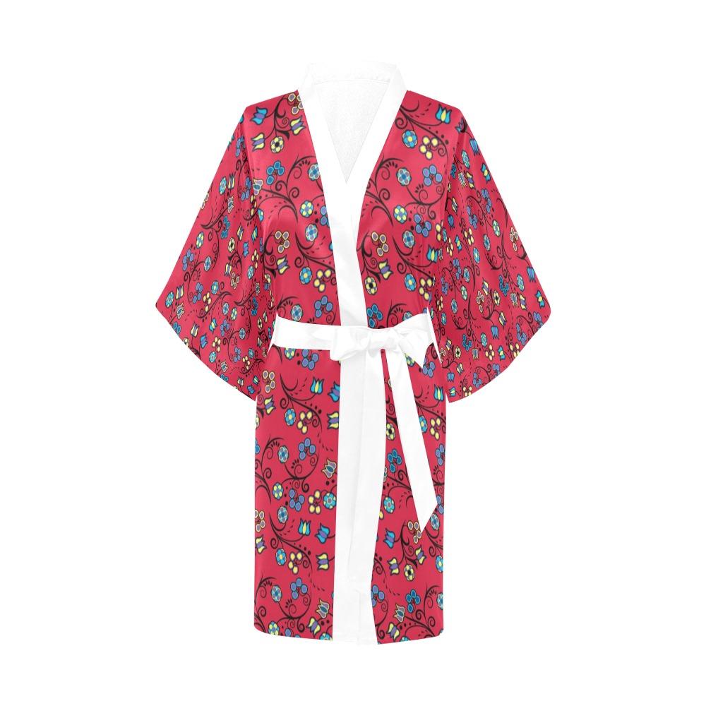 Blue Trio Cardinal Kimono Robe Artsadd