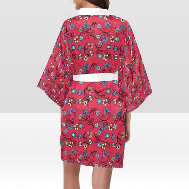Blue Trio Cardinal Kimono Robe Artsadd