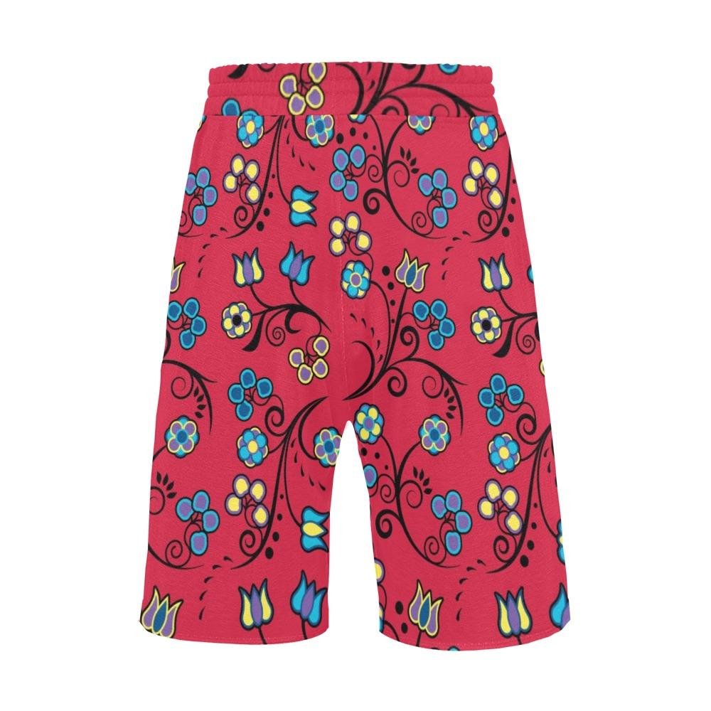 Blue Trio Cardinal Men's All Over Print Casual Shorts (Model L23) short e-joyer