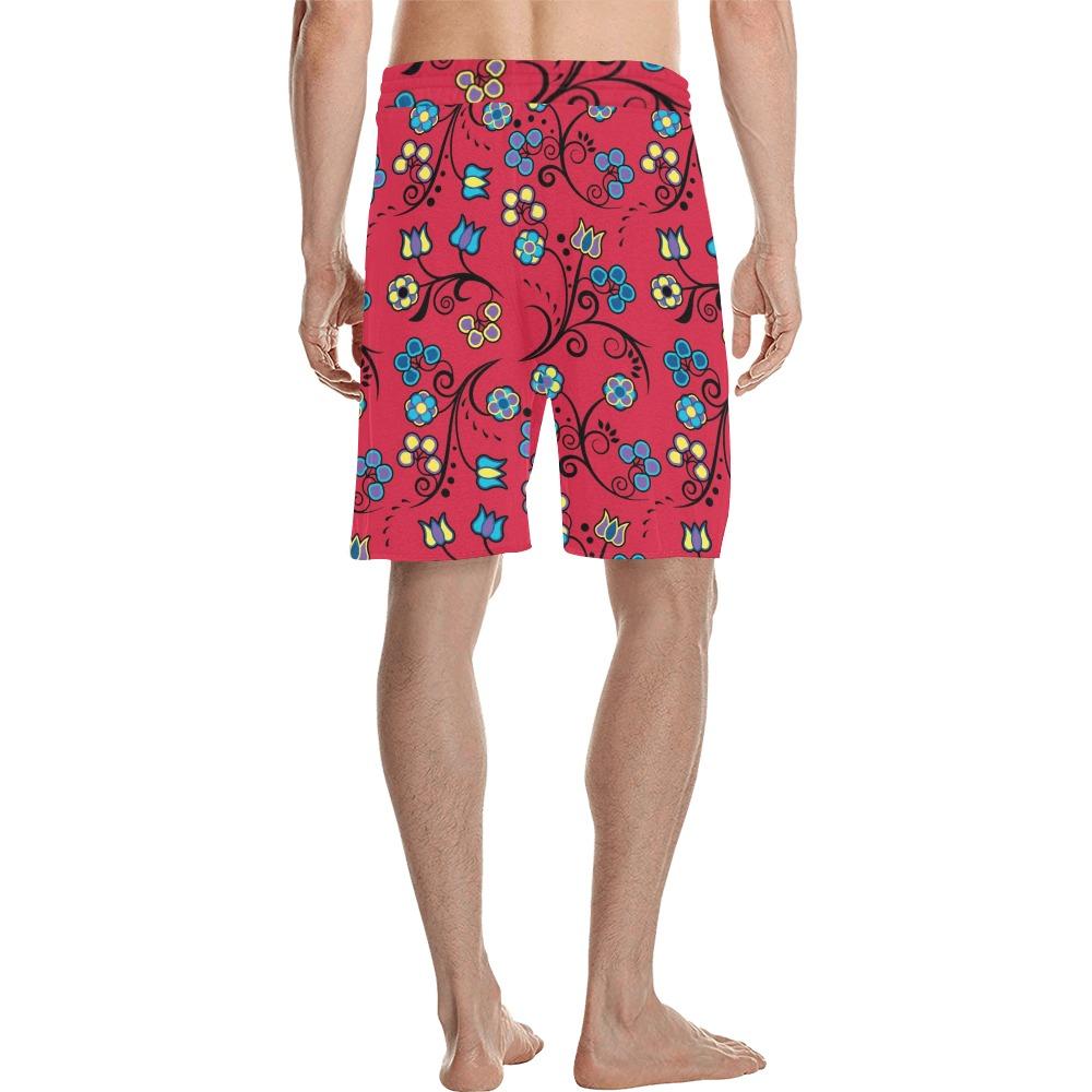 Blue Trio Cardinal Men's All Over Print Casual Shorts (Model L23) short e-joyer