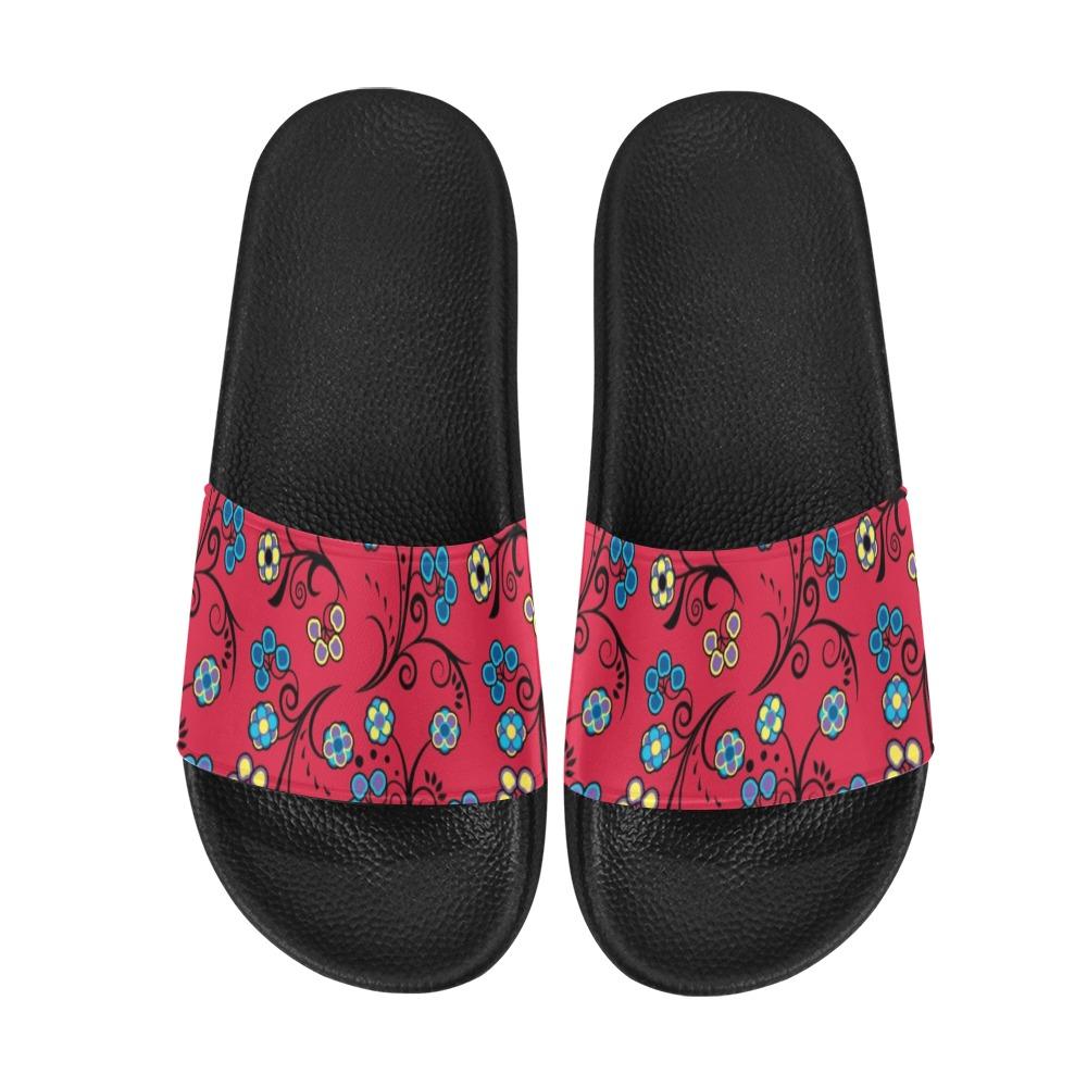 Blue Trio Cardinal Women's Slide Sandals (Model 057) Women's Slide Sandals (057) e-joyer