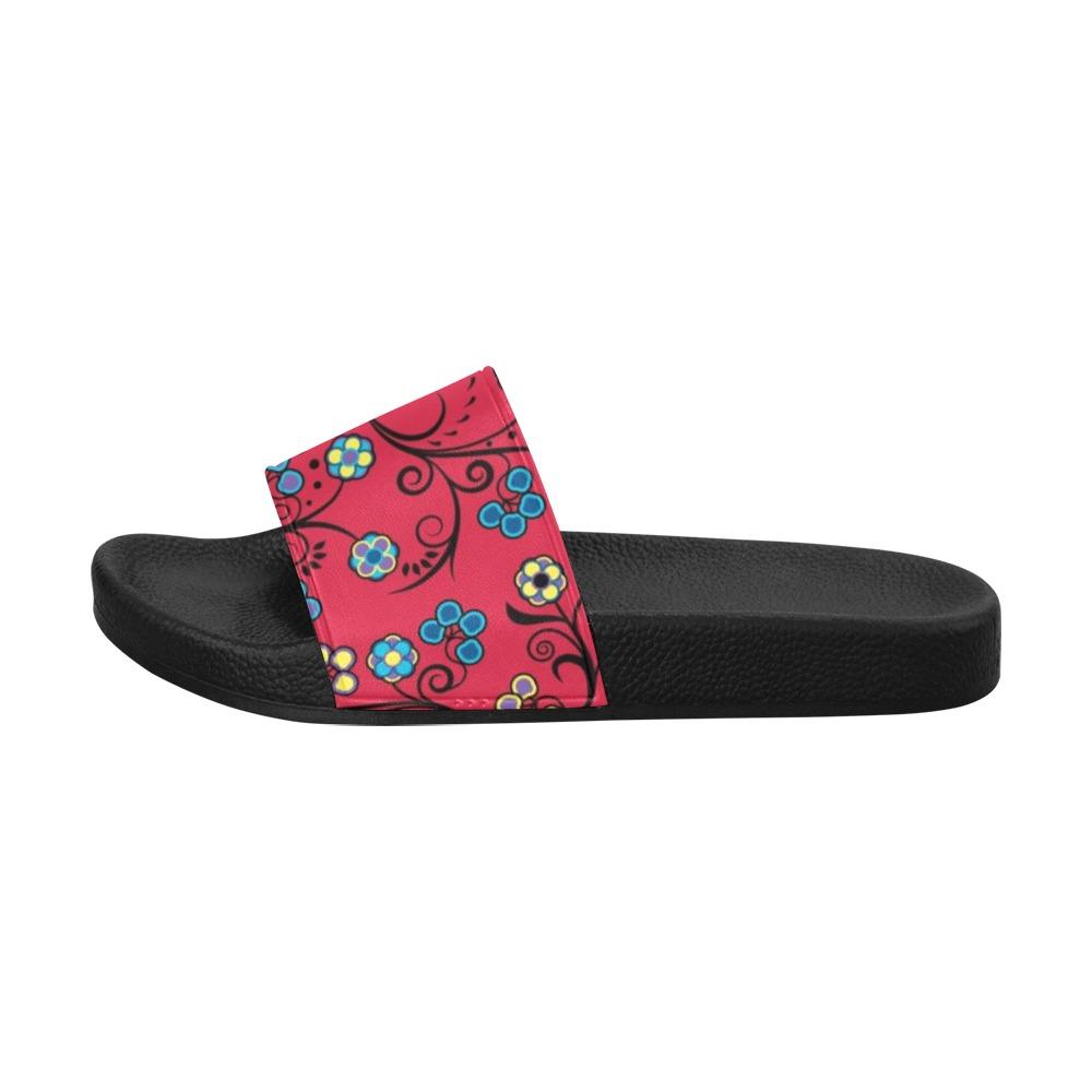 Blue Trio Cardinal Women's Slide Sandals (Model 057) Women's Slide Sandals (057) e-joyer