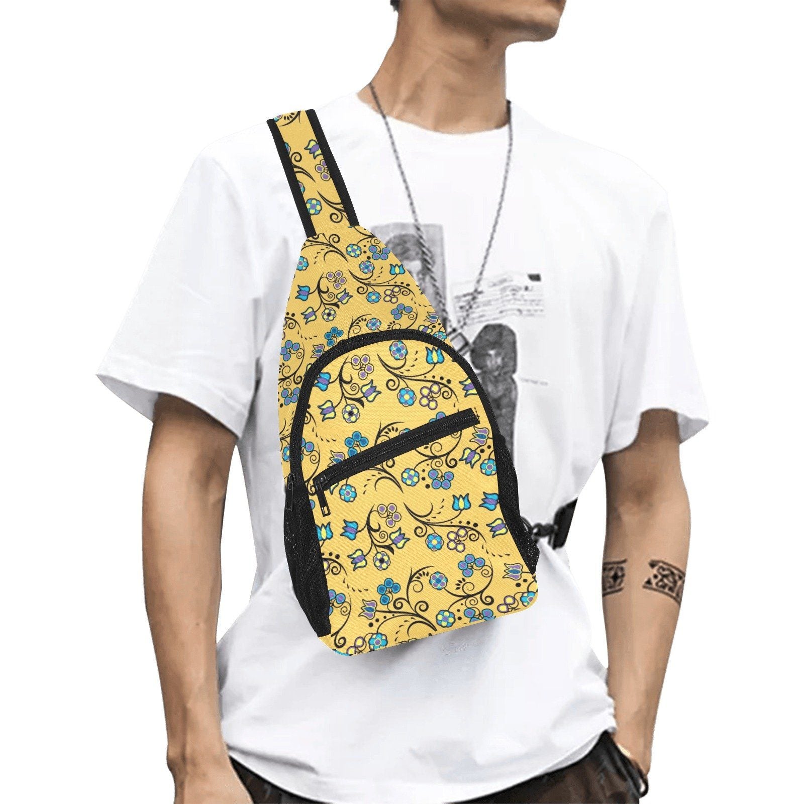 Blue Trio Tuscan All Over Print Chest Bag (Model 1719) All Over Print Chest Bag (1719) e-joyer