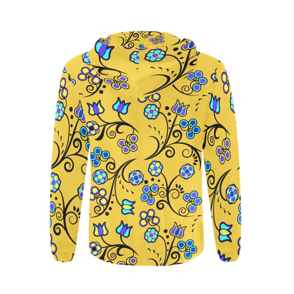 Blue Trio Tuscan All Over Print Full Zip Hoodie for Men (Model H14) hoodie e-joyer