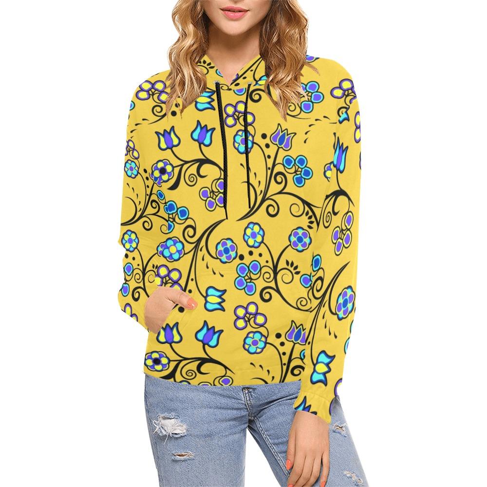 Blue Trio Tuscan All Over Print Hoodie for Women (USA Size) (Model H13) All Over Print Hoodie for Women (H13) e-joyer