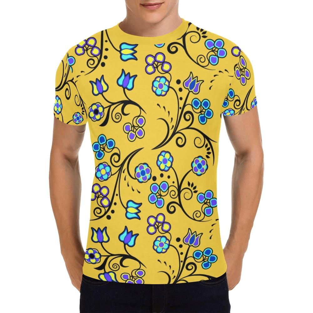 Blue Trio Tuscan All Over Print T-Shirt for Men (USA Size) (Model T40) All Over Print T-Shirt for Men (T40) e-joyer