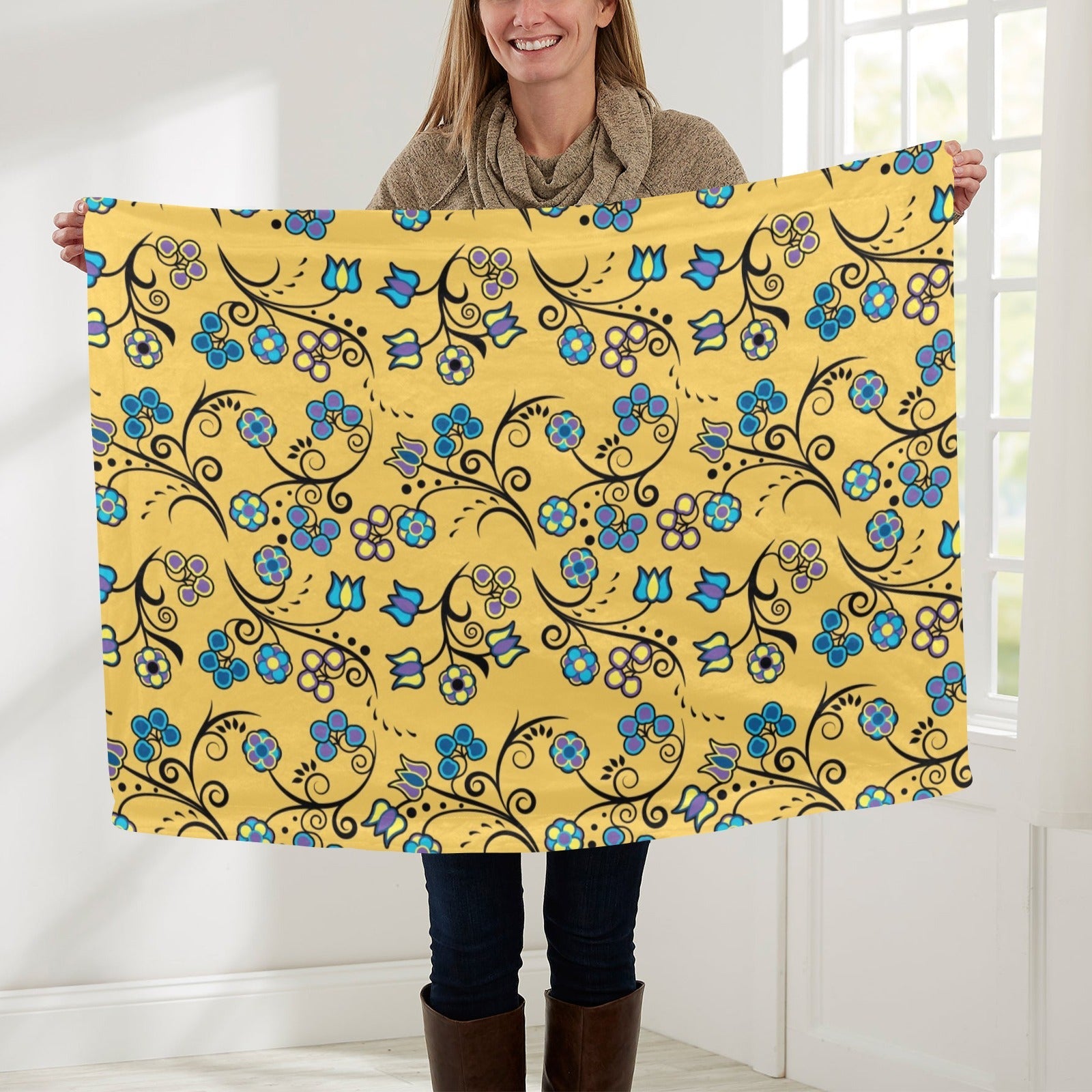 Blue Trio Tuscan Baby Blanket 30"x40" Baby Blanket 30"x40" e-joyer