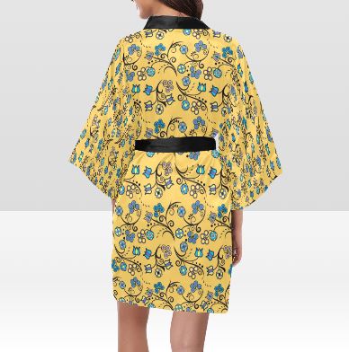 Blue Trio Tuscan Kimono Robe Artsadd