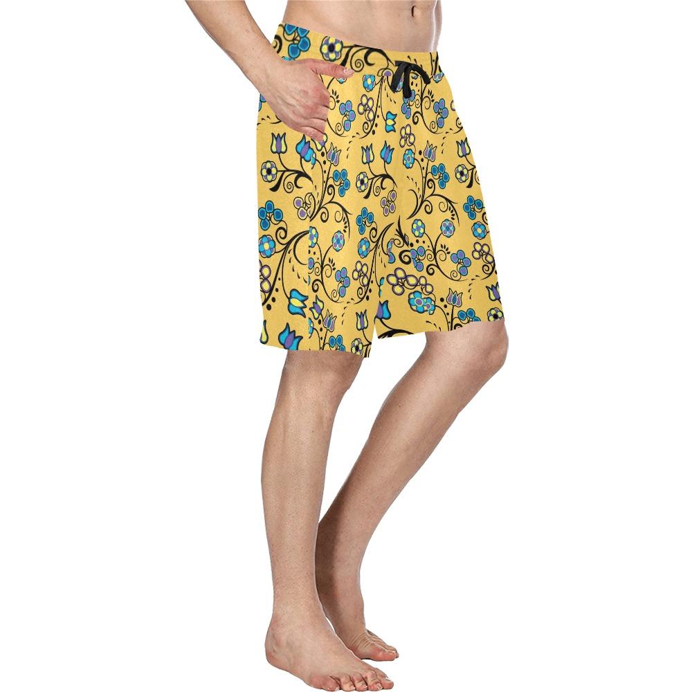 Blue Trio Tuscan Men's All Over Print Casual Shorts (Model L23) short e-joyer