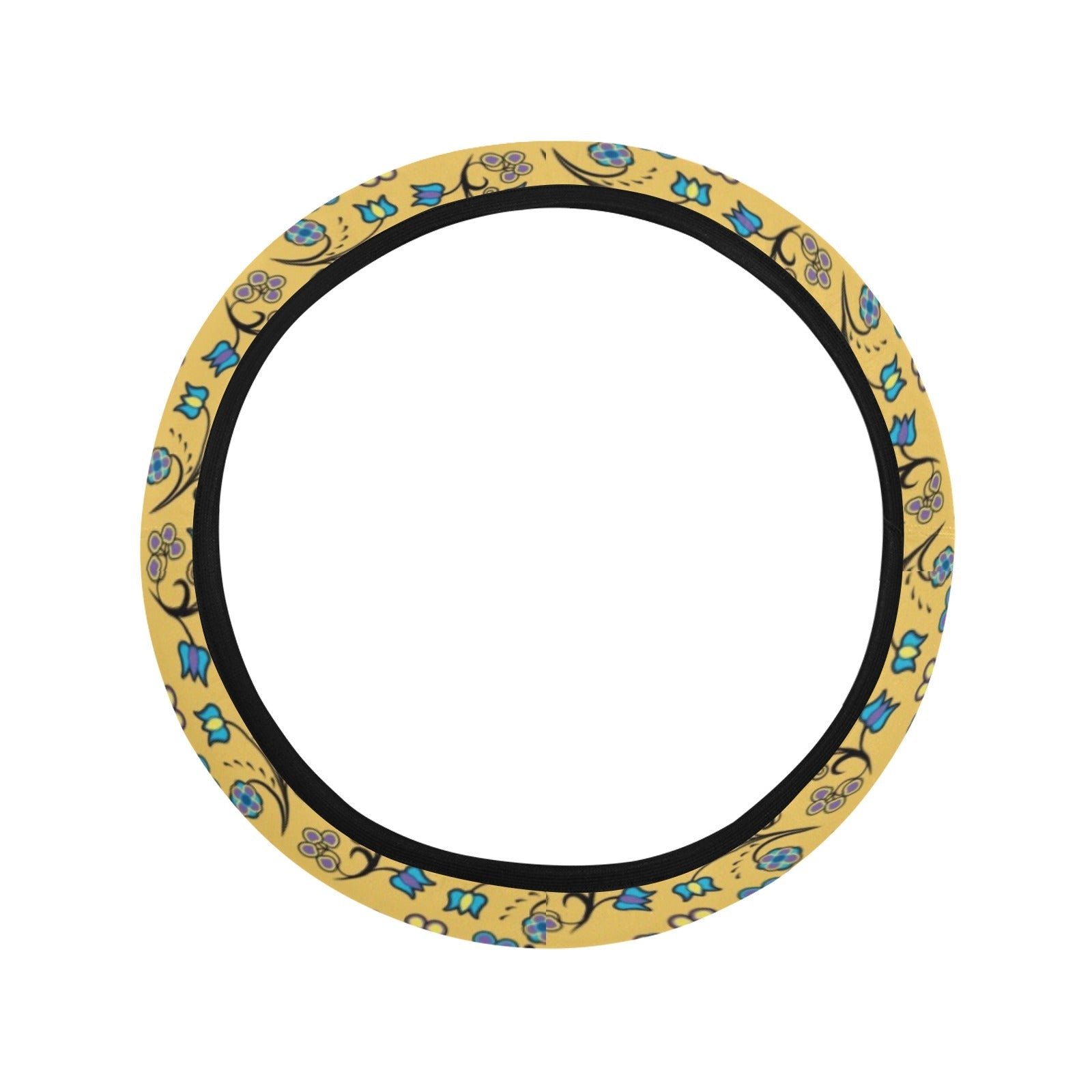 Blue Trio Tuscan Steering Wheel Cover with Elastic Edge Steering Wheel Cover with Elastic Edge e-joyer