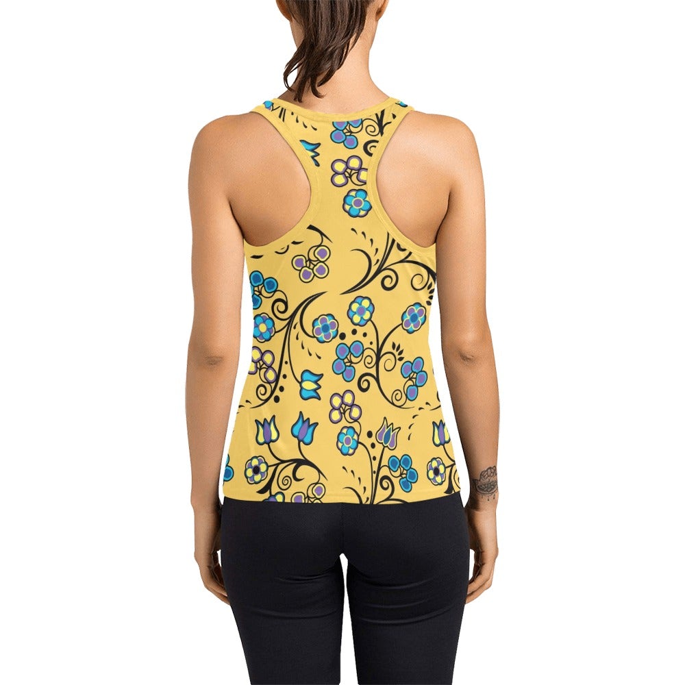 Blue Trio Tuscan Women's Racerback Tank Top (Model T60) Racerback Tank Top (T60) e-joyer