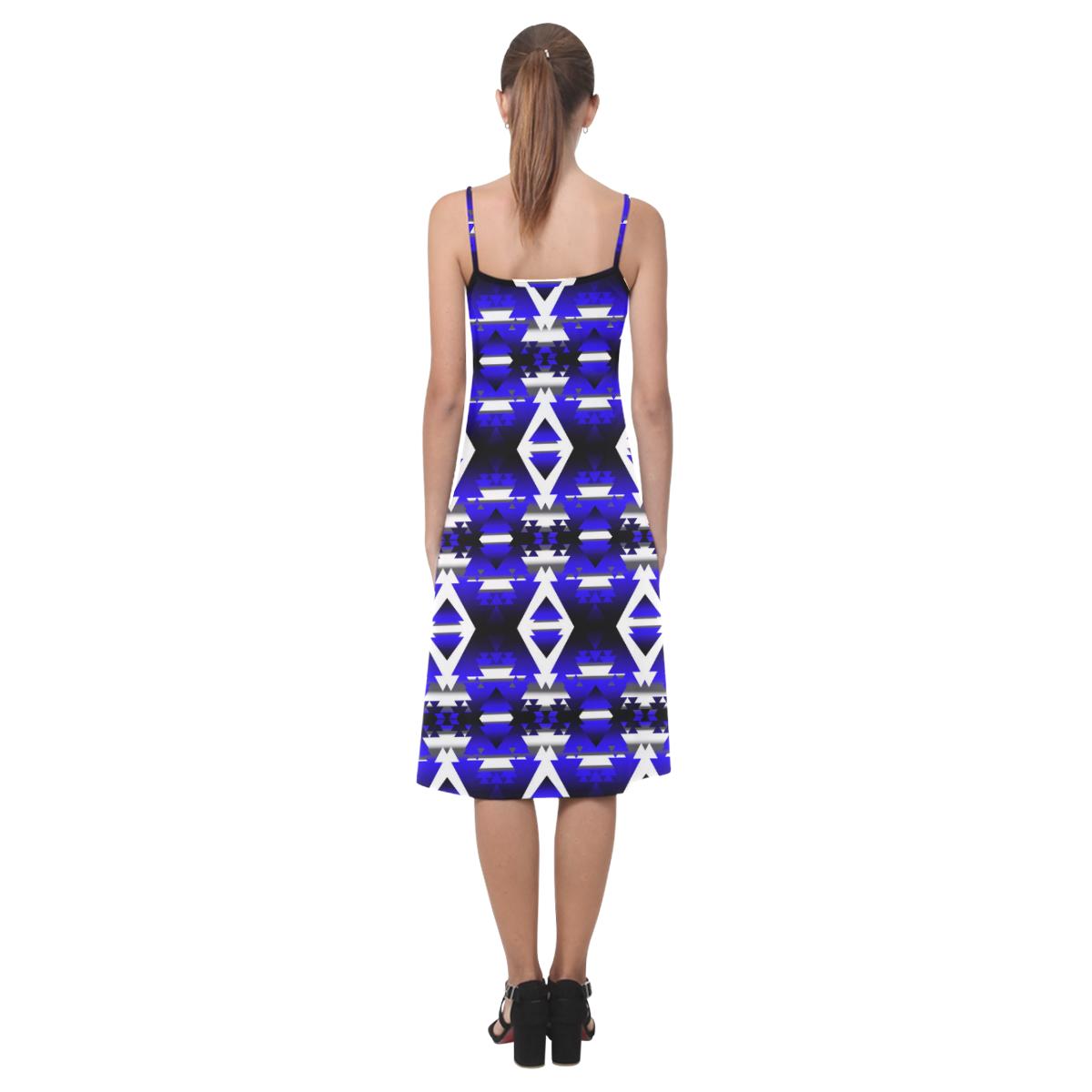 Blue Winter Camp Alcestis Slip Dress (Model D05) Alcestis Slip Dress (D05) e-joyer