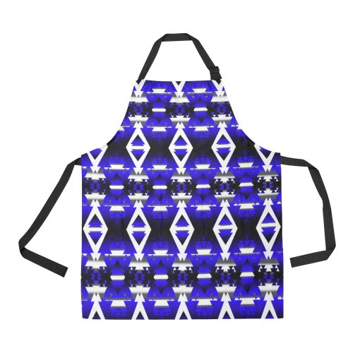 Blue Winter Camp All Over Print Apron All Over Print Apron e-joyer