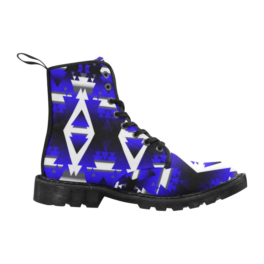 Blue Winter Camp Boots for Men (Black) (Model 1203H) Martin Boots for Men (Black) (1203H) e-joyer