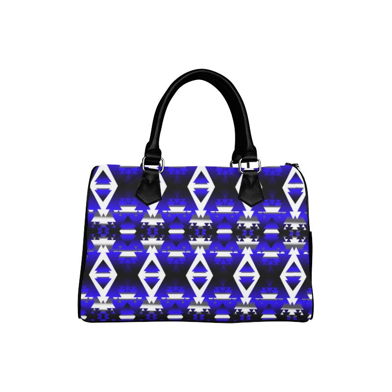 Blue Winter Camp Boston Handbag (Model 1621) Boston Handbags (1621) e-joyer