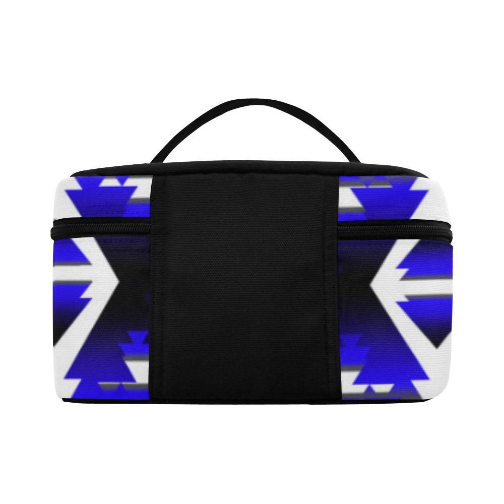 Blue Winter Camp Cosmetic Bag/Large (Model 1658) Cosmetic Bag e-joyer