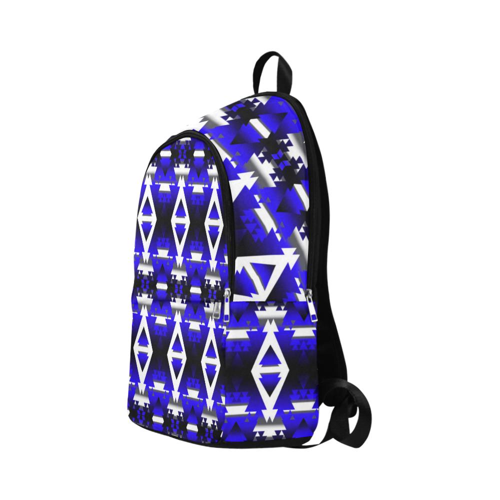Blue Winter Camp Fabric Backpack for Adult (Model 1659) Casual Backpack for Adult (1659) e-joyer