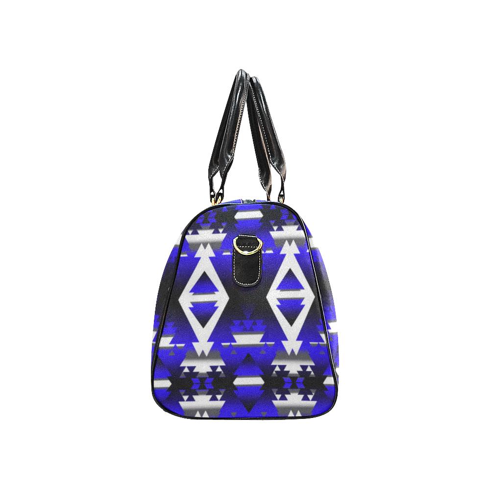 Blue Winter Camp New Waterproof Travel Bag/Small (Model 1639) Waterproof Travel Bags (1639) e-joyer