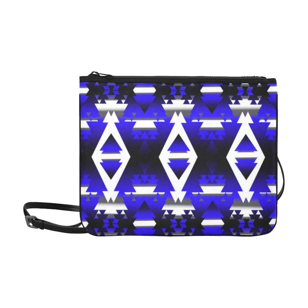 Blue Winter Camp Slim Clutch Bag (Model 1668) Slim Clutch Bags (1668) e-joyer