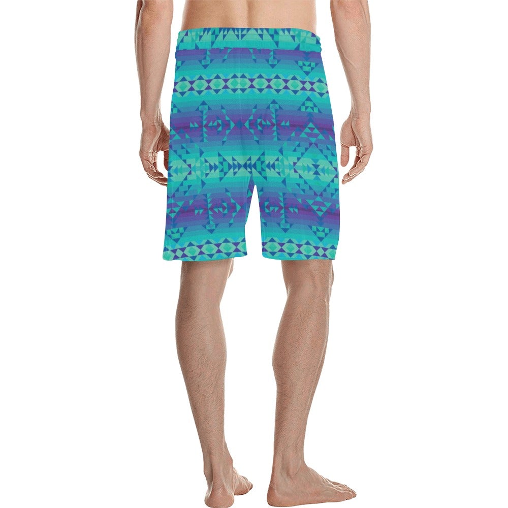 Borealis Men's All Over Print Casual Shorts (Model L23) short e-joyer