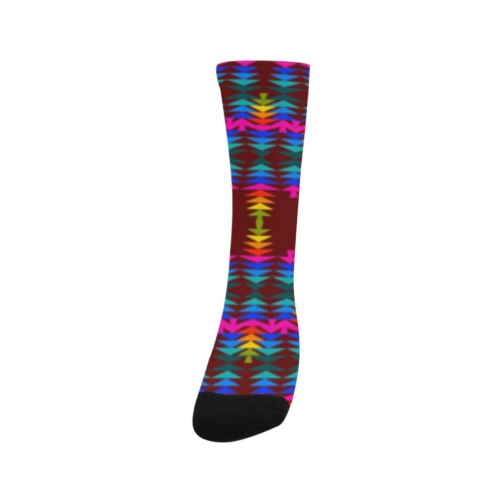 Brick Sierra Sage with Eagle Feather Trouser Socks Trouser Socks e-joyer