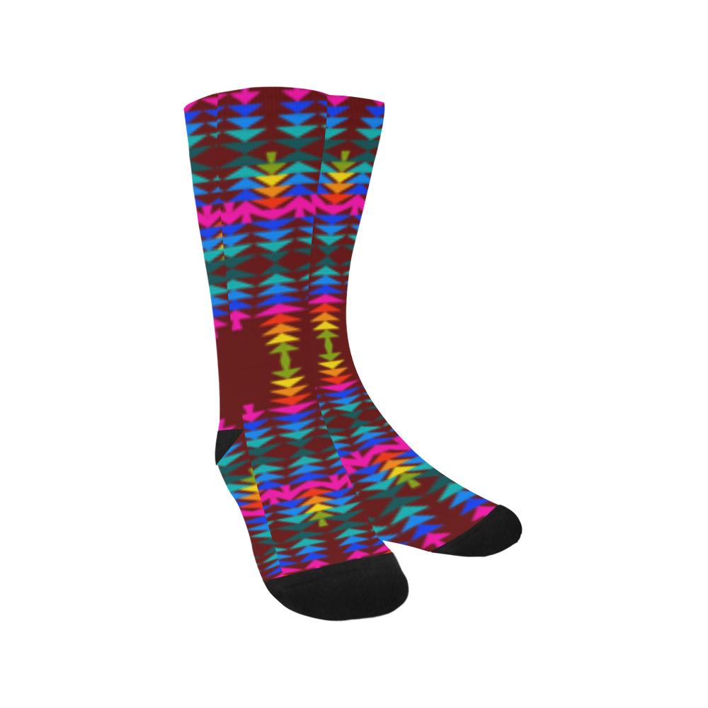 Brick Sierra Sage with Eagle Feather Trouser Socks Trouser Socks e-joyer