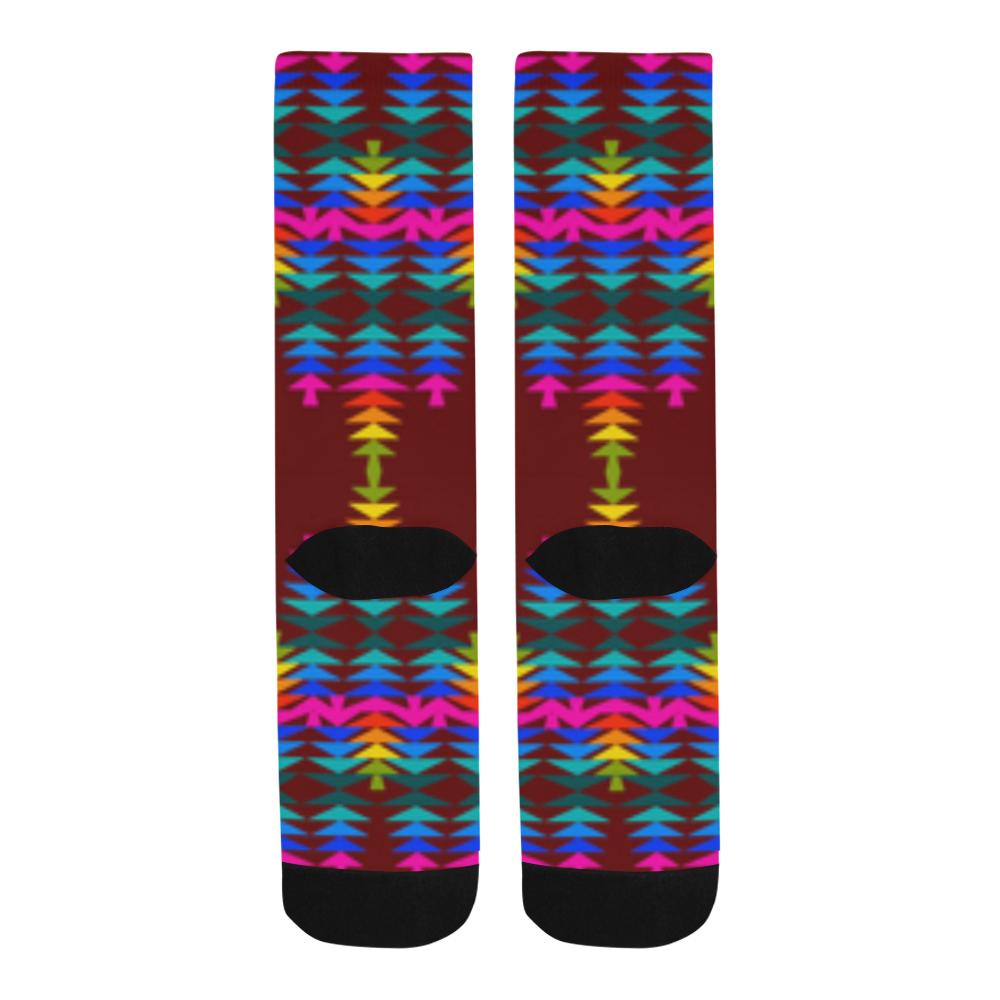Brick Sierra Sage with Eagle Feather Trouser Socks Trouser Socks e-joyer