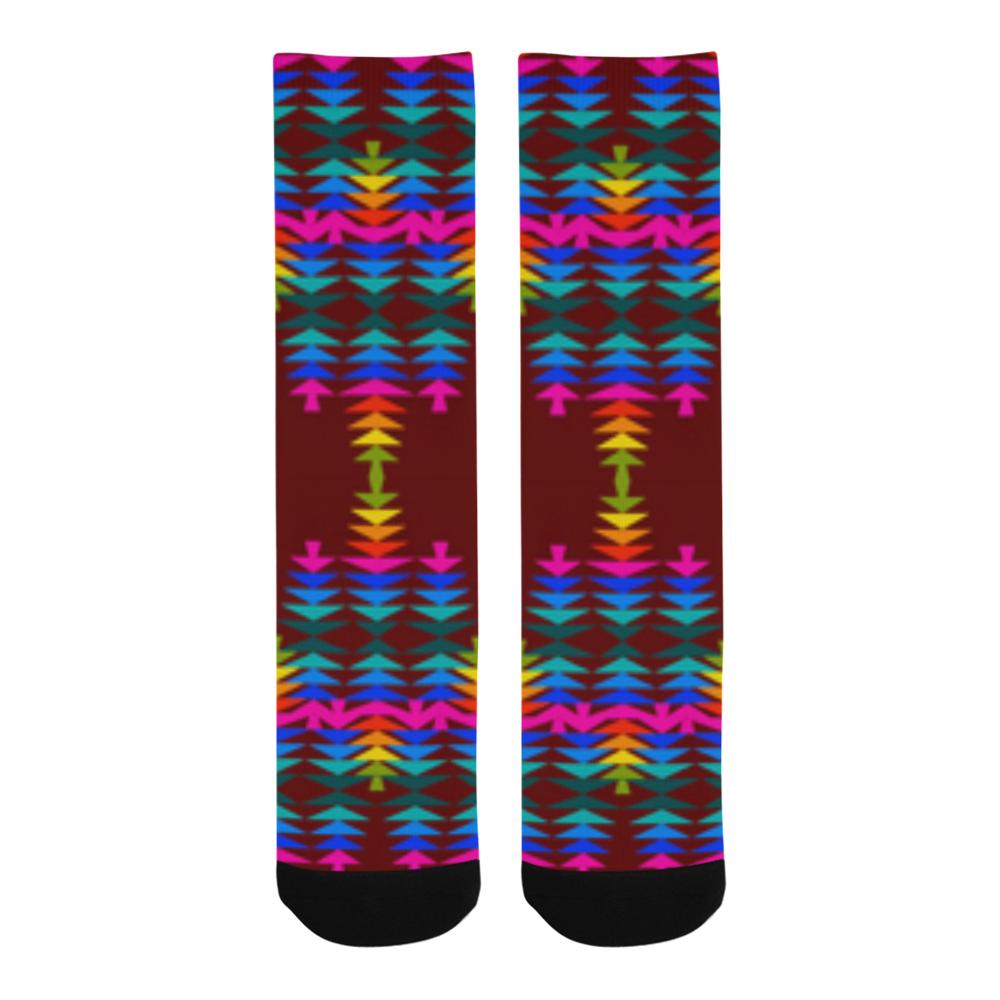 Brick Sierra Sage with Eagle Feather Trouser Socks Trouser Socks e-joyer