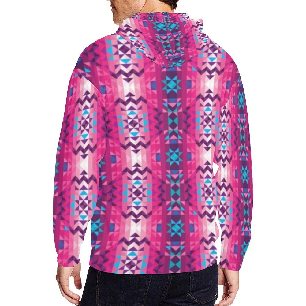 Bright Wave All Over Print Full Zip Hoodie for Men (Model H14) All Over Print Full Zip Hoodie for Men (H14) e-joyer