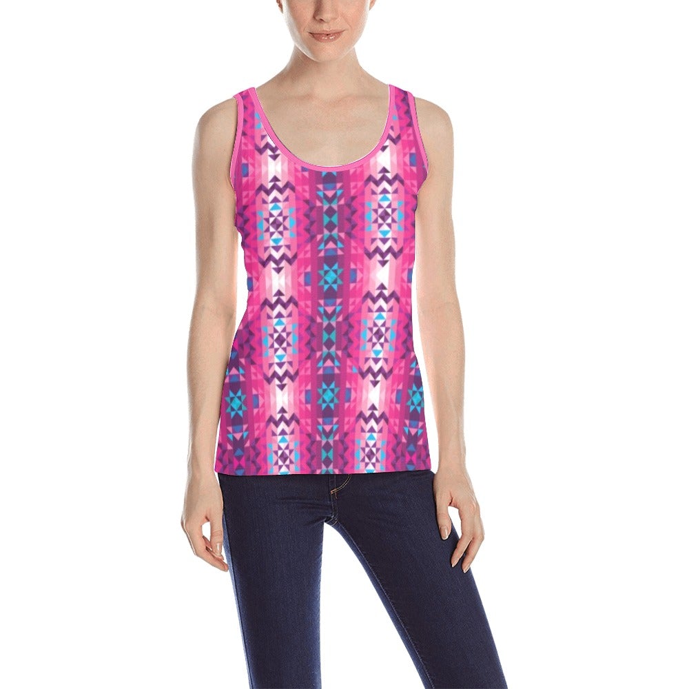 Bright Wave All Over Print Tank Top for Women (Model T43) All Over Print Tank Top for Women (T43) e-joyer