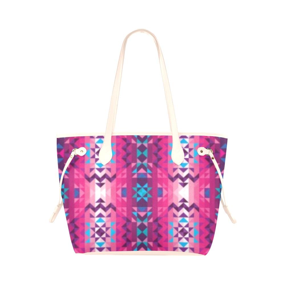Bright Wave Clover Canvas Tote Bag (Model 1661) Clover Canvas Tote Bag (1661) e-joyer