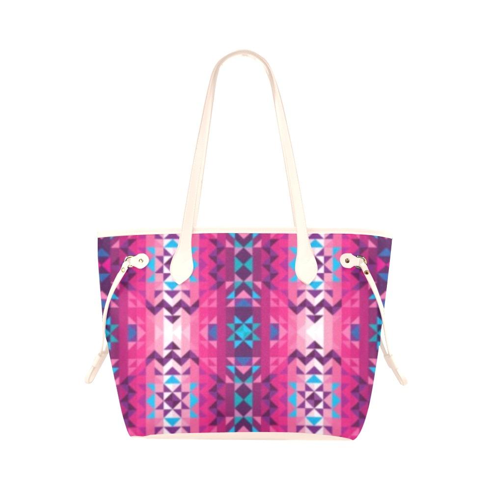 Bright Wave Clover Canvas Tote Bag (Model 1661) Clover Canvas Tote Bag (1661) e-joyer