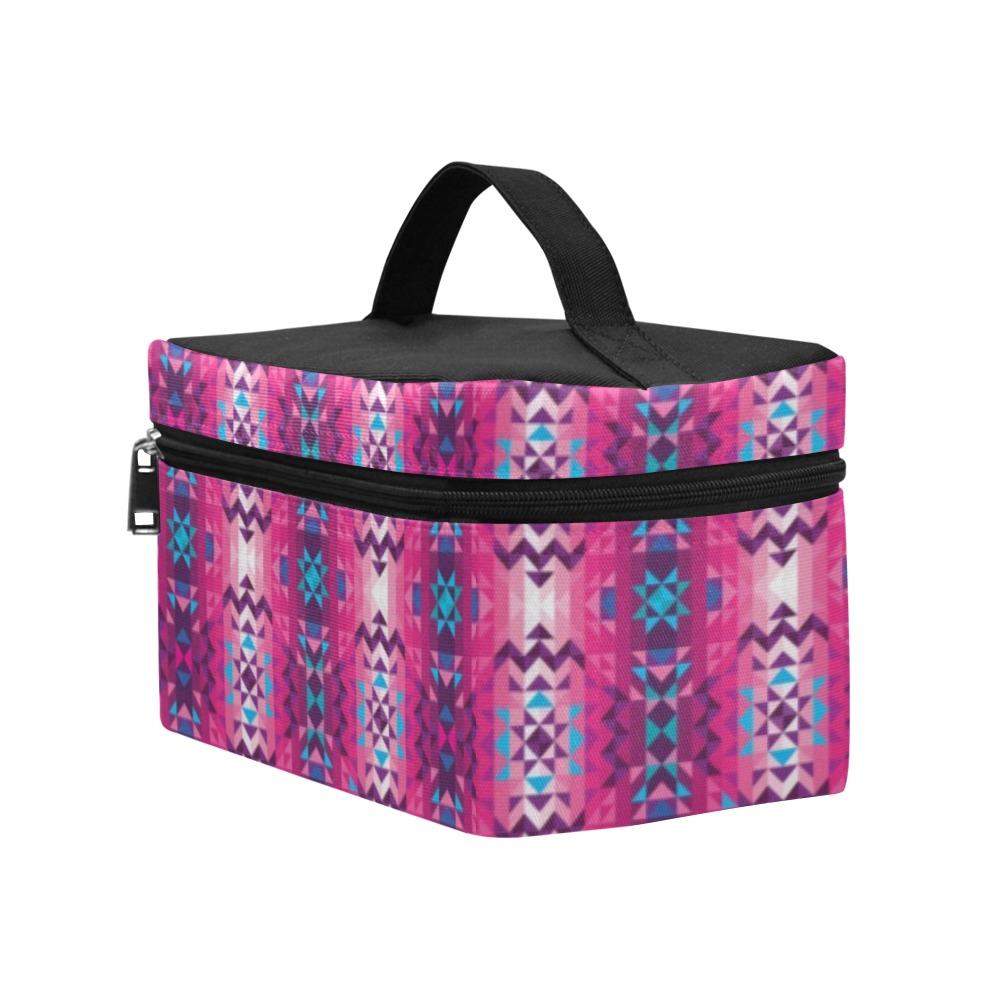 Bright Wave Cosmetic Bag/Large (Model 1658) Cosmetic Bag e-joyer