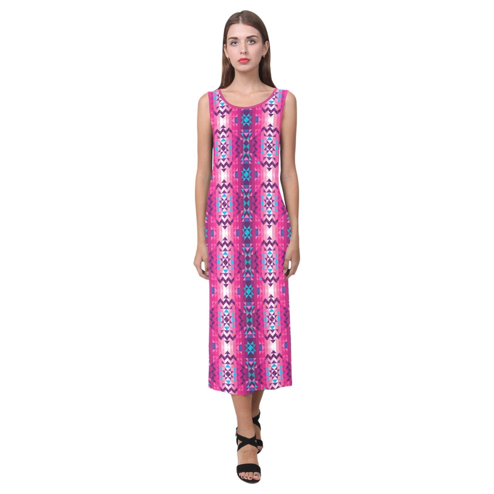 Bright Wave Phaedra Sleeveless Open Fork Long Dress S