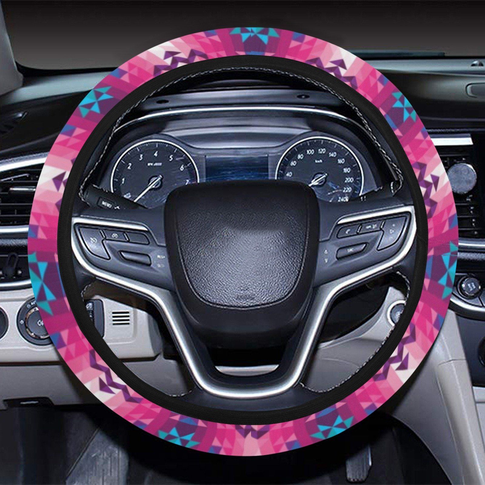 Bright Wave Steering Wheel Cover with Elastic Edge Steering Wheel Cover with Elastic Edge e-joyer 