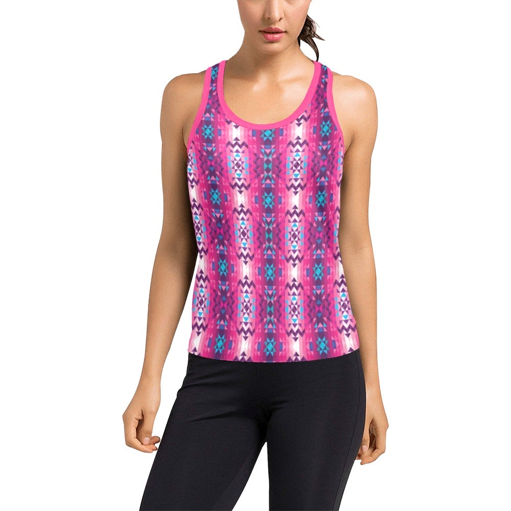 Bright Wave Women's Racerback Tank Top (Model T60) Racerback Tank Top (T60) e-joyer