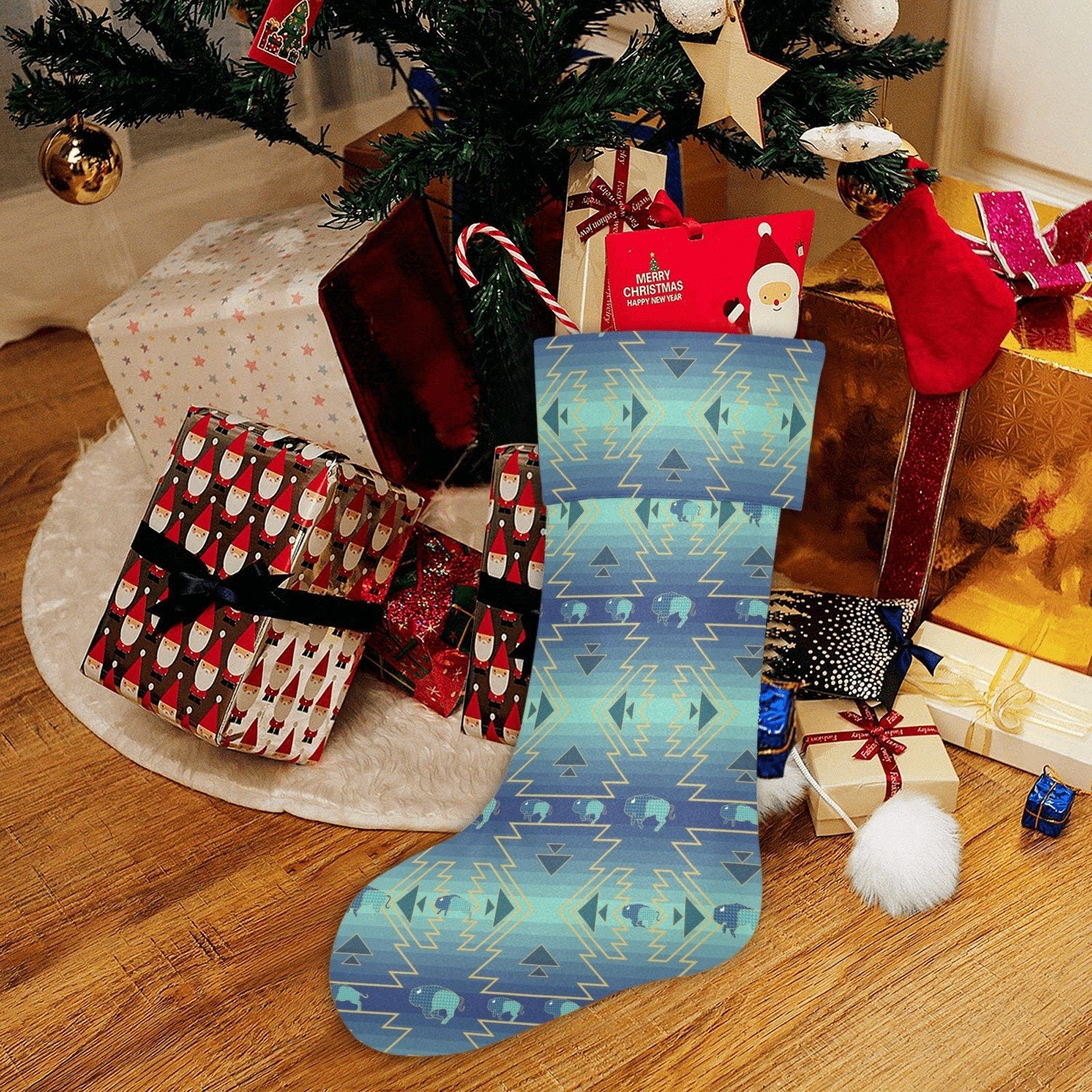 Buffalo Run Christmas Stocking holiday stocking e-joyer