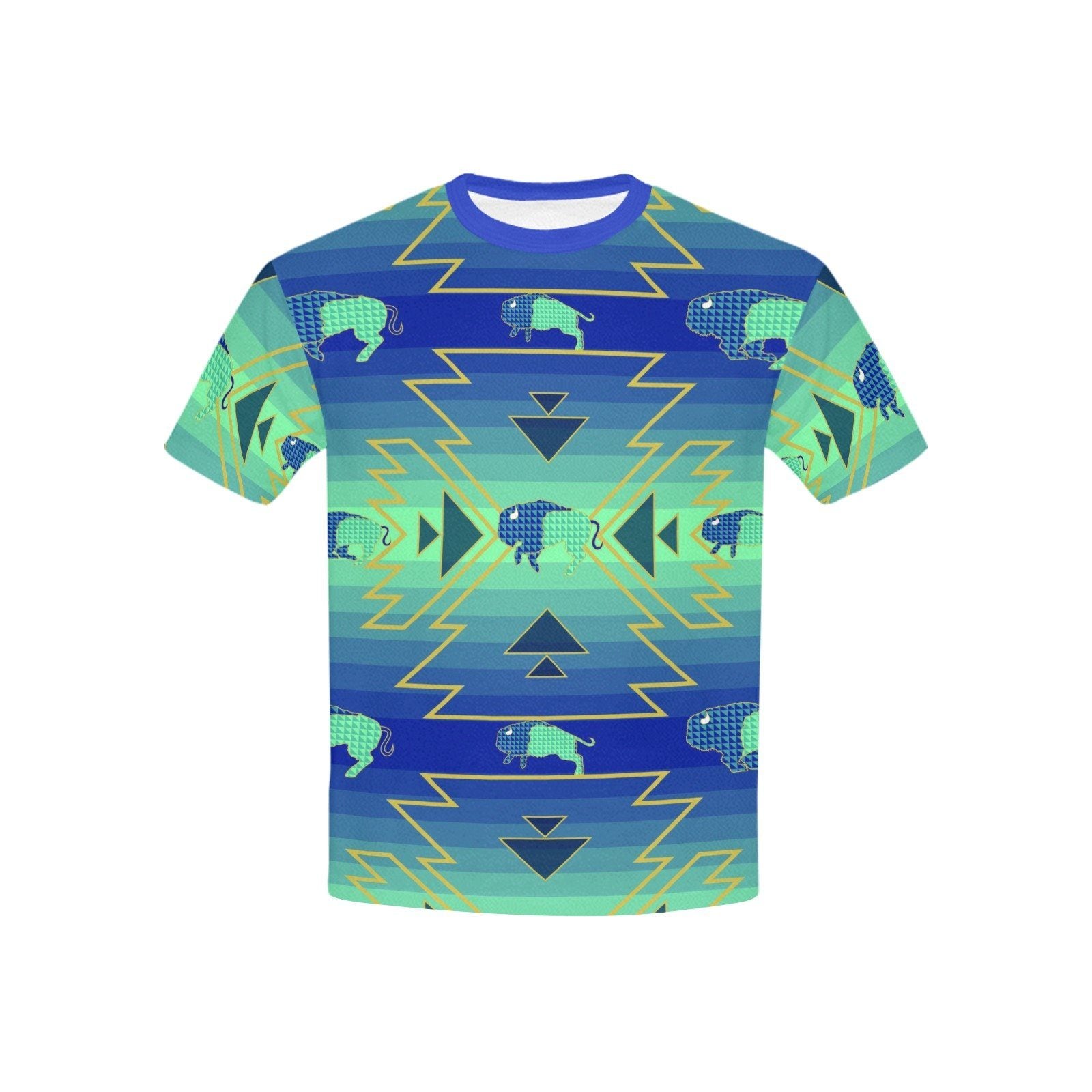 Buffalo Run Kids' All Over Print T-shirt (USA Size) (Model T40) tshirt e-joyer