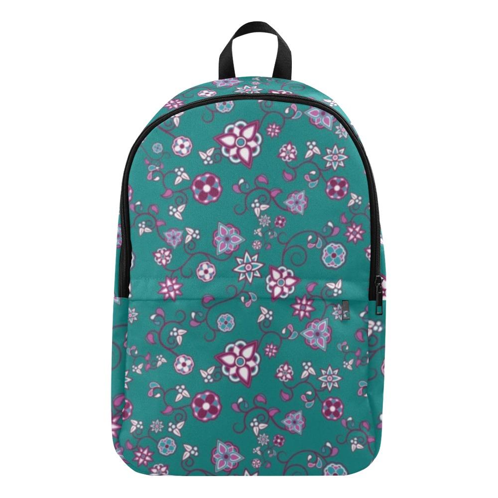 Burgundy Bloom Fabric Backpack for Adult (Model 1659) Casual Backpack for Adult (1659) e-joyer
