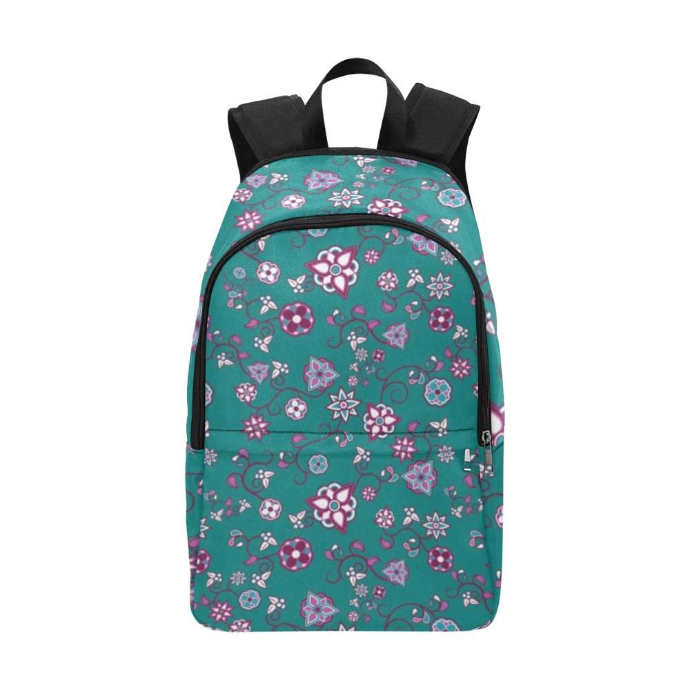 Burgundy Bloom Fabric Backpack for Adult (Model 1659) Casual Backpack for Adult (1659) e-joyer