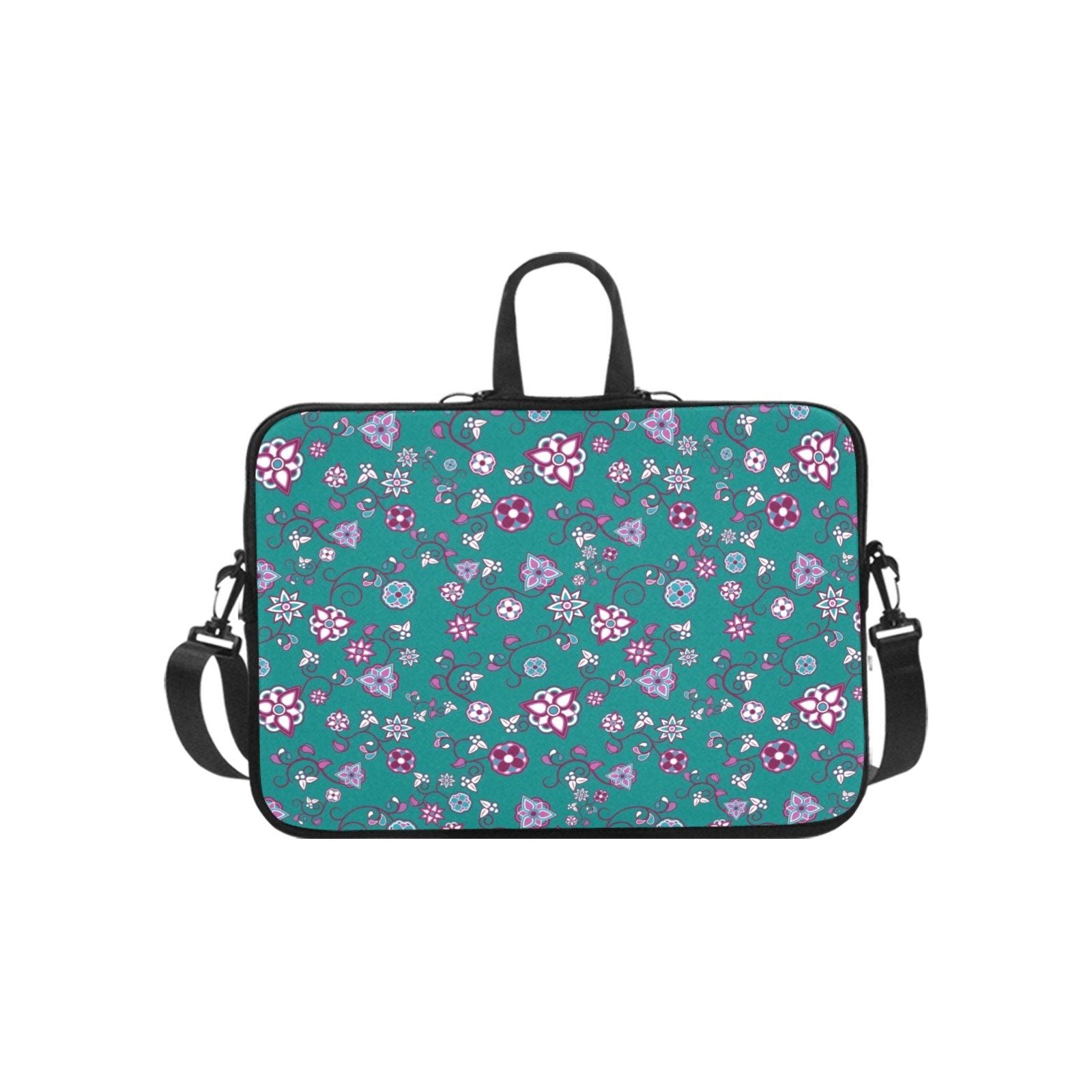 Burgundy Bloom Laptop Handbags 17" bag e-joyer