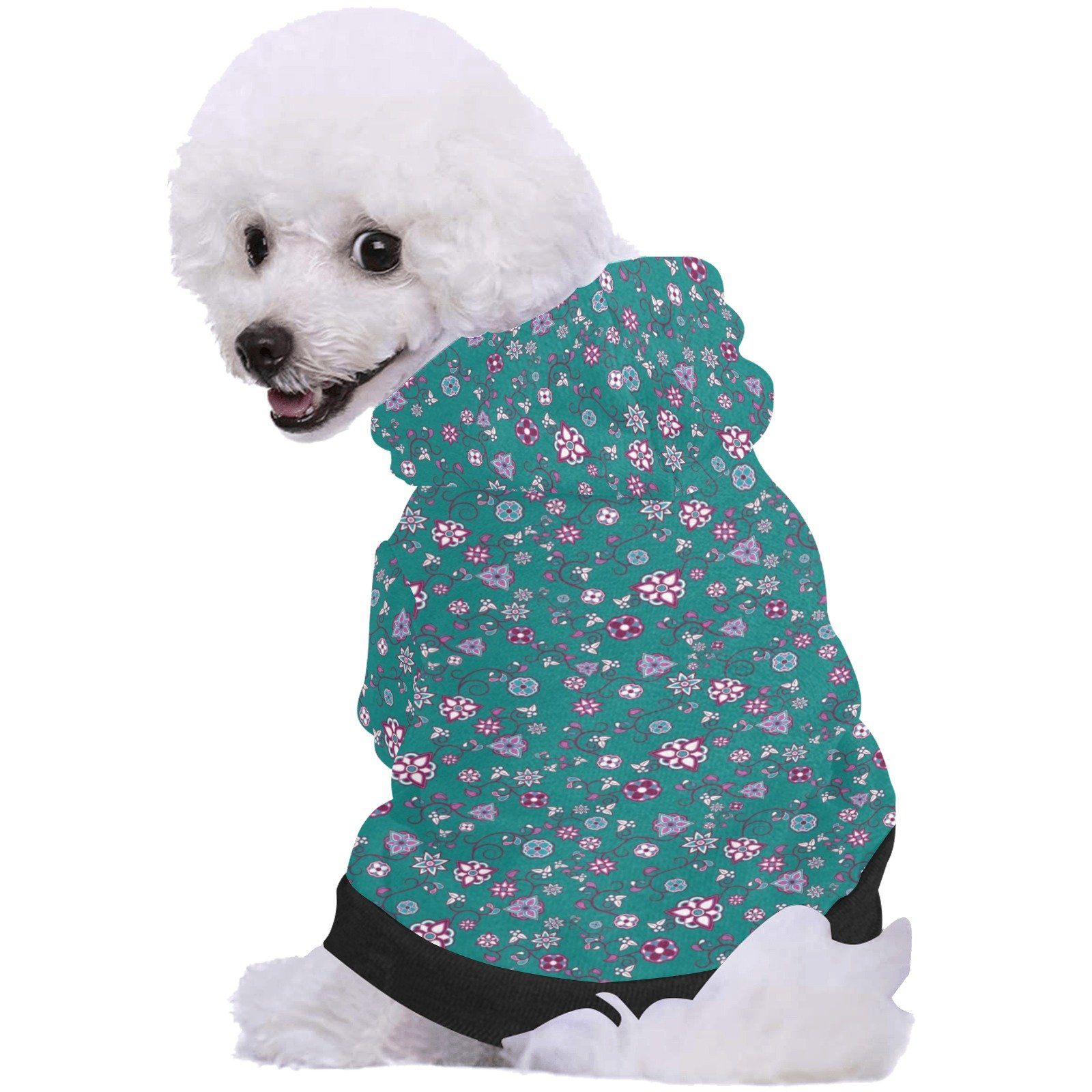 Burgundy Bloom Pet Dog Hoodie Pet Dog Hoodie e-joyer
