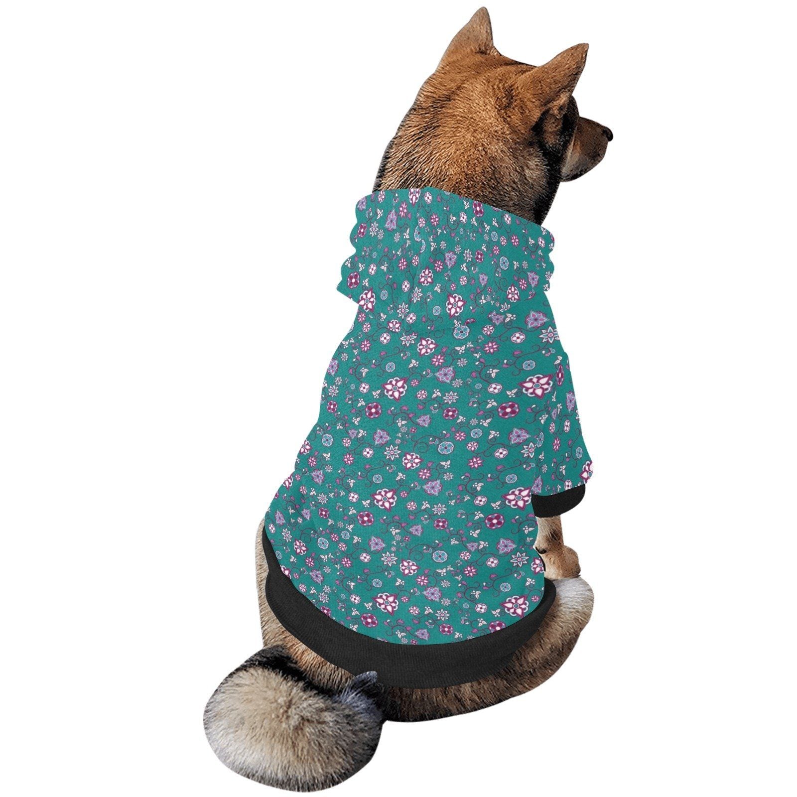 Burgundy Bloom Pet Dog Hoodie Pet Dog Hoodie e-joyer