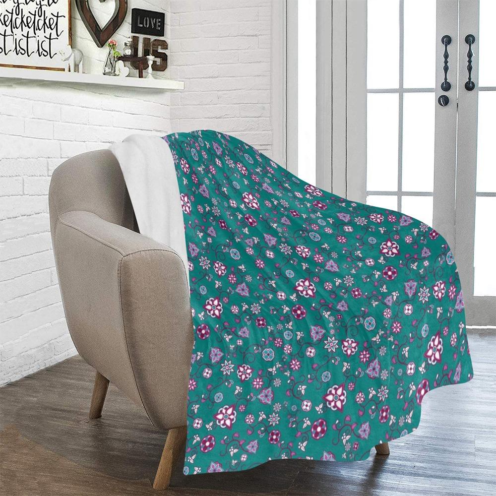 Burgundy Bloom Ultra-Soft Micro Fleece Blanket 50"x60" Ultra-Soft Blanket 50''x60'' e-joyer