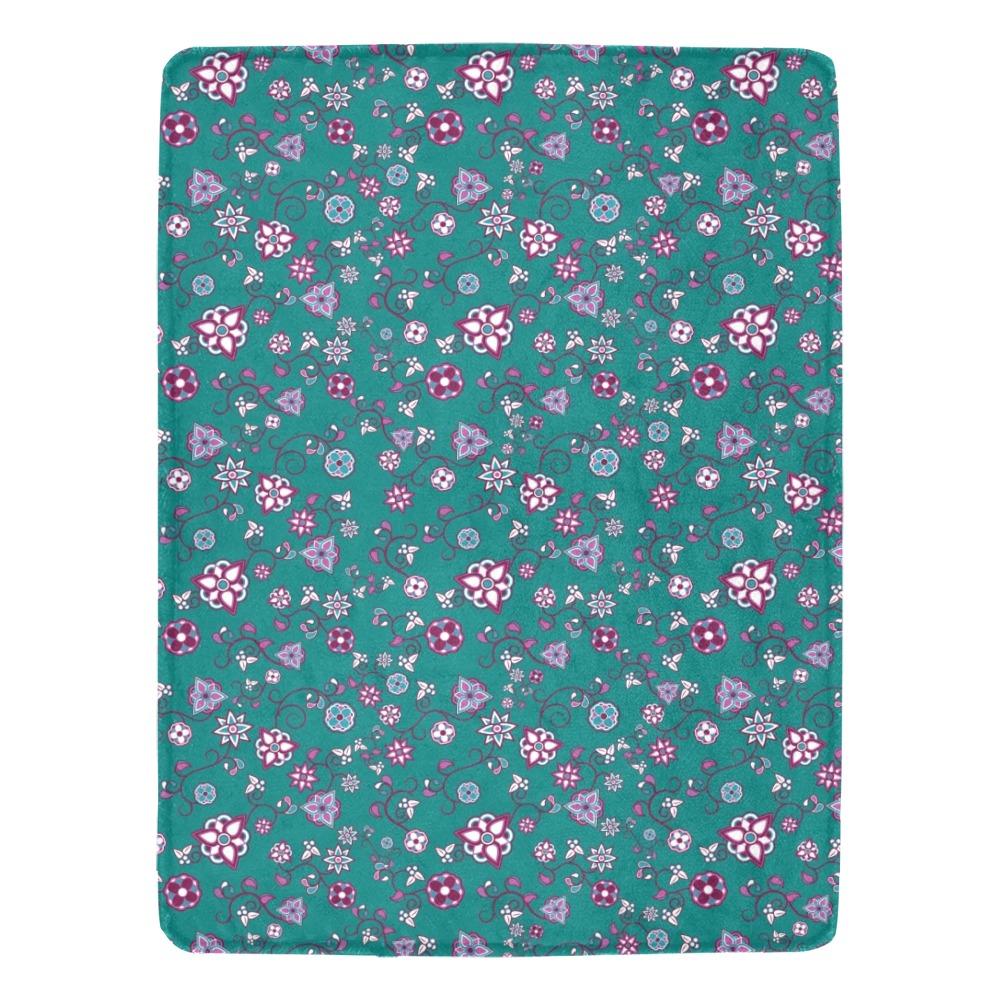 Burgundy Bloom Ultra-Soft Micro Fleece Blanket 60"x80" Ultra-Soft Blanket 60''x80'' e-joyer